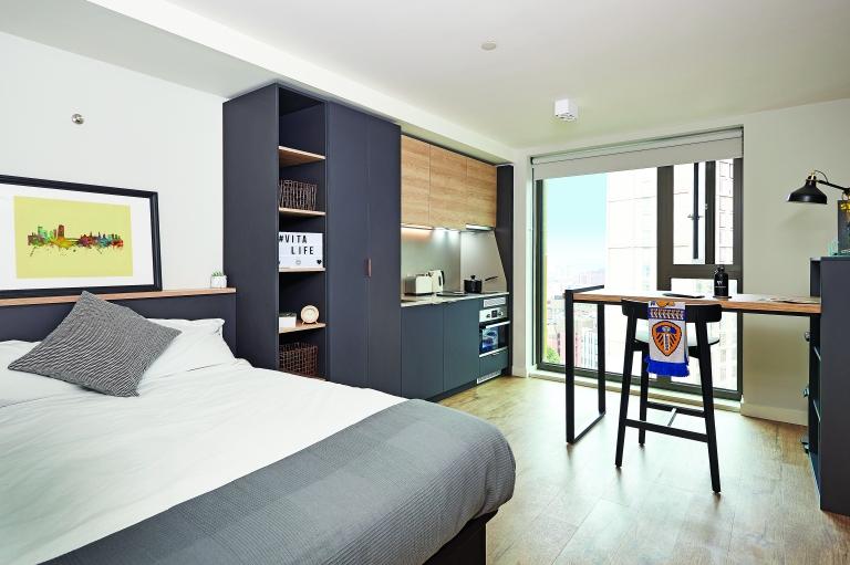 Studio - student accommodation in Leeds