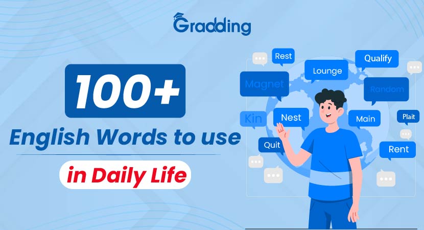 100+ Daily Use English Words With Meaning - Gradding