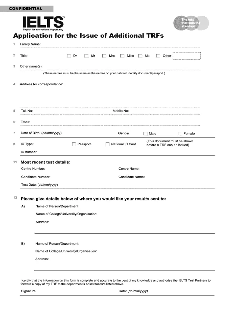 IELTS TRF Sample