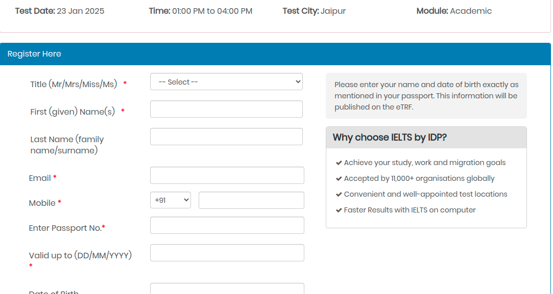 ielts exam registration step - 4(a)