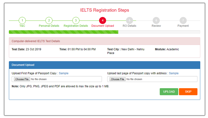 ielts exam registration step - 4(c)