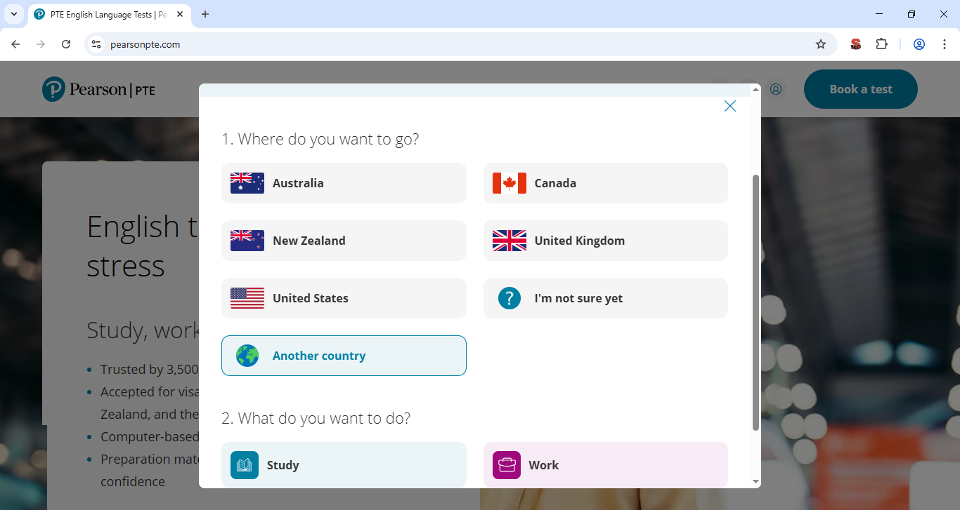 Step-3 How to Book PTE Exam