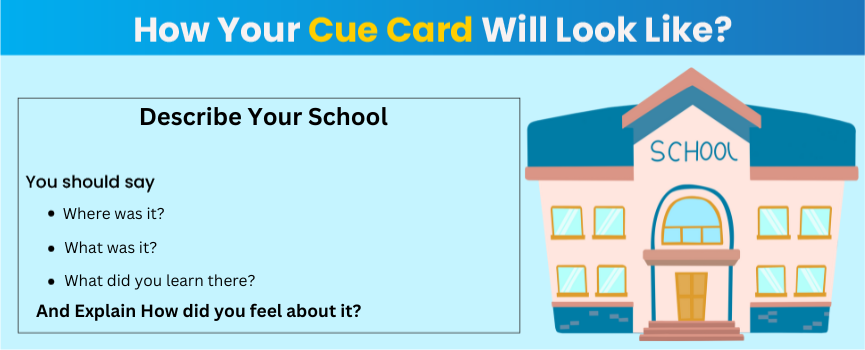 Explore how the cue card will look with Gradding.com