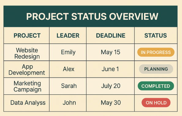 Table Chart PTE Describe Image Sample 3