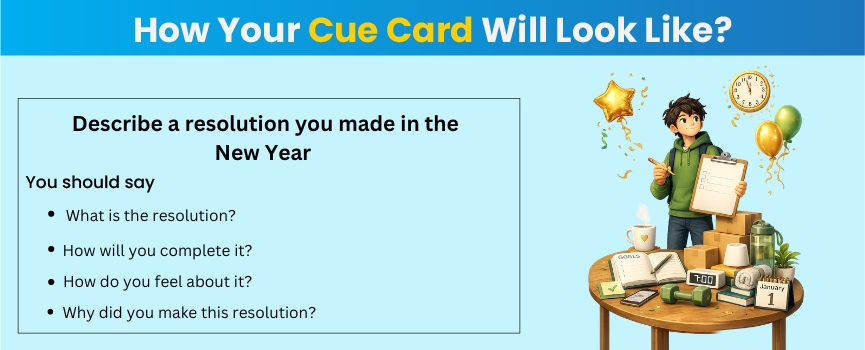 Describe a resolution you made in the New Year 